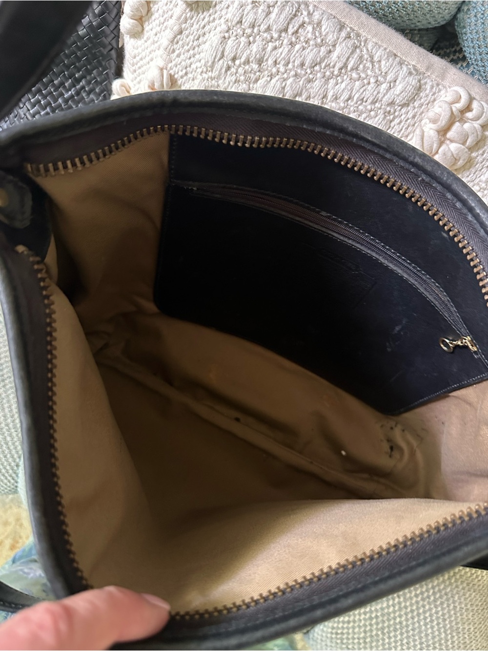 Coach Black Leather Hobo Shoulder Bag - Picture 5 of 8
